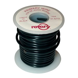 PRIMARY WIRE 16AWG 25' BLACK